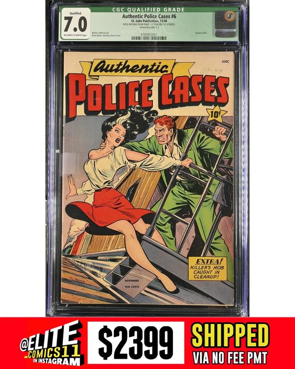 Cover of Authentic Police Cases #6