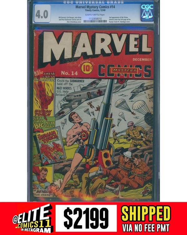 Cover of Marvel Mystery Comics #14
