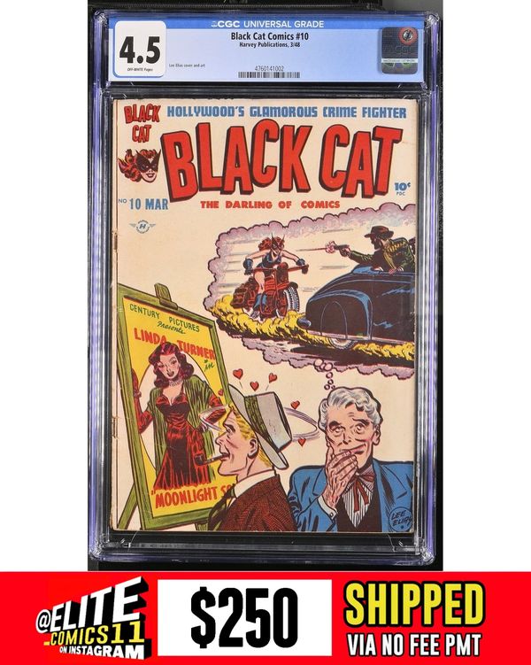 Cover of Black Cat Comics #10