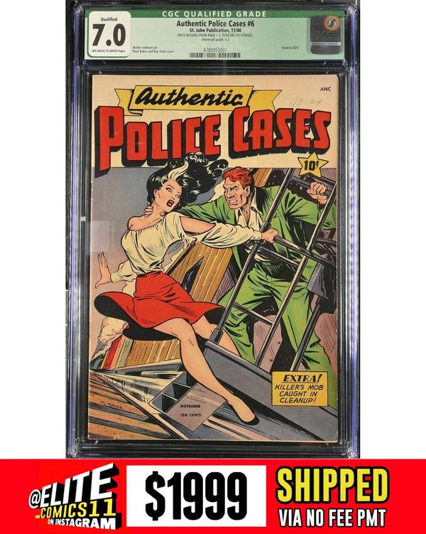 Cover of Authentic Police Cases #6