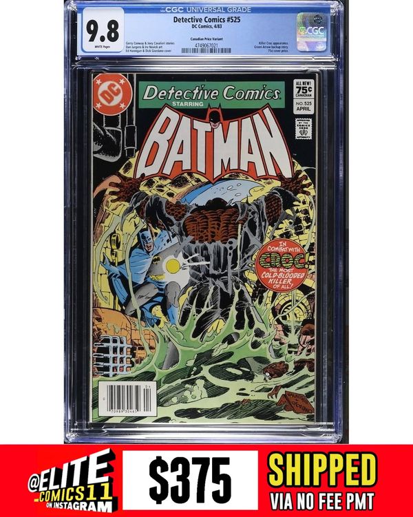 Cover of Detective Comics #525