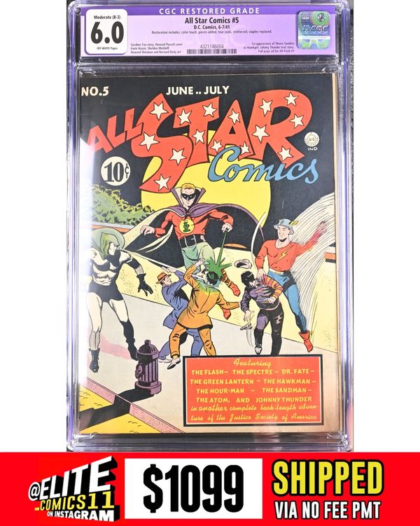 Cover of All-Star Comics #5