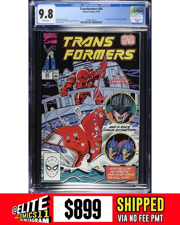 Cover of The Transformers #64