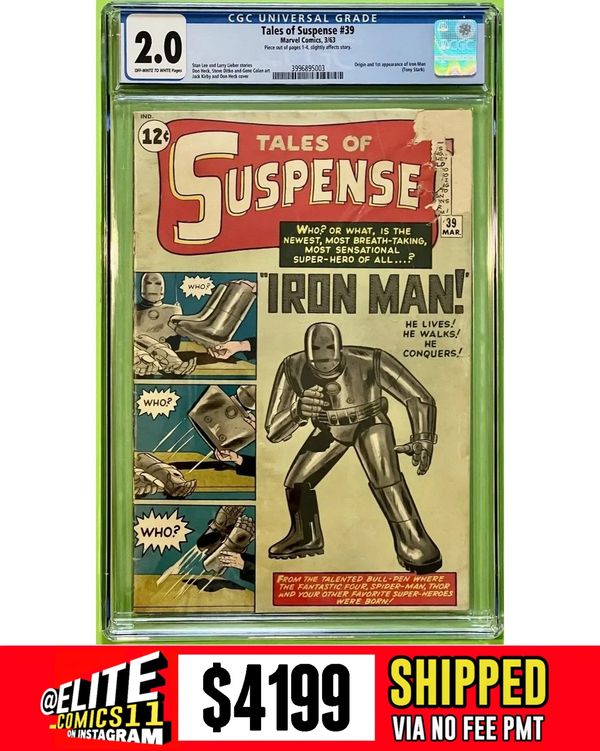 Cover of Tales of Suspense #39