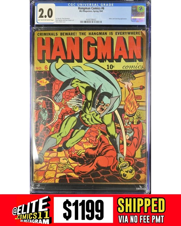 Cover of Hangman Comics #6