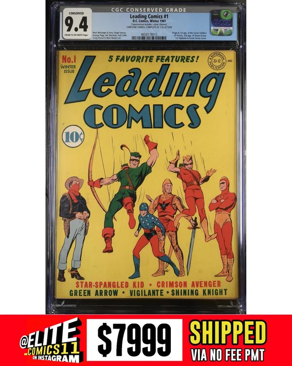 Cover of Leading Comics #1