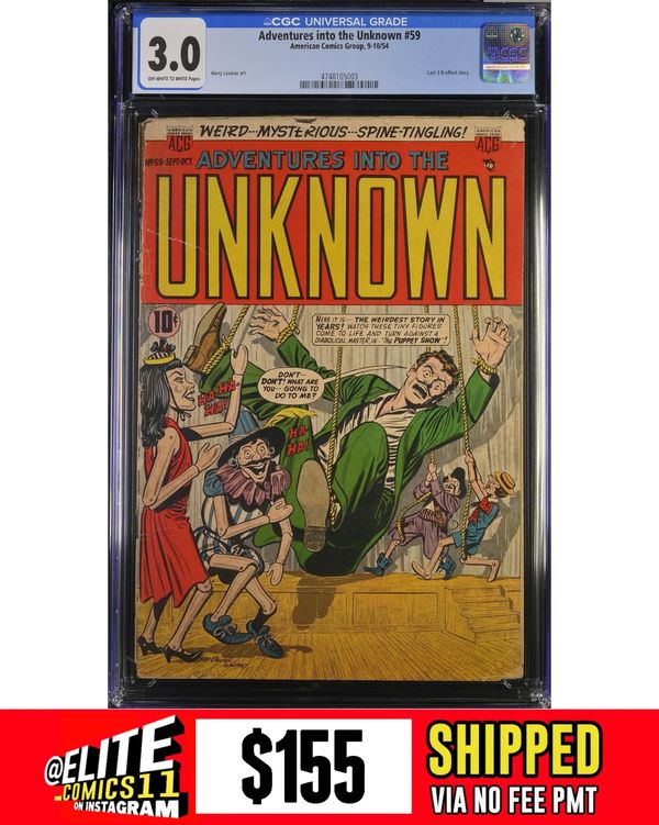 Cover of Adventures into the Unknown #59